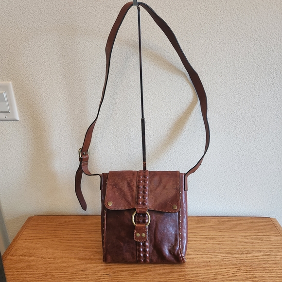 Frye Handbags - Frye Brown Leather Crossbody Shoulder Bag
